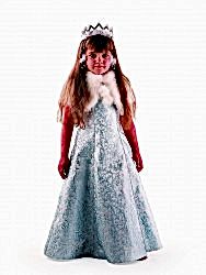 Новогодний костюм "Снегурочка Жемчужная" для девочки