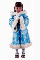Новогодний  костюм  "Зимушка" для девочки