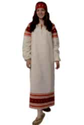 Русская народная рубаха для девочек и женщин "Василиса"