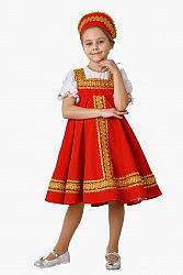 Карнавальный русский стилизованный костюм "Иванны" для девочки