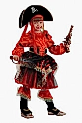 Костюм детский "Пиратка" красный