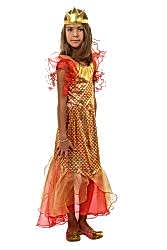 Маскарадный костюм "Золотая рыбка" детский, для девочки